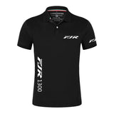 Men Motorcycle Logo Polo Shirt