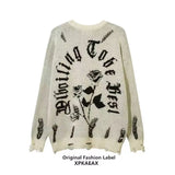 Unisex Hollow Hole Street Sweater