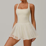 Women Mesh Breathable Tennis Skirt