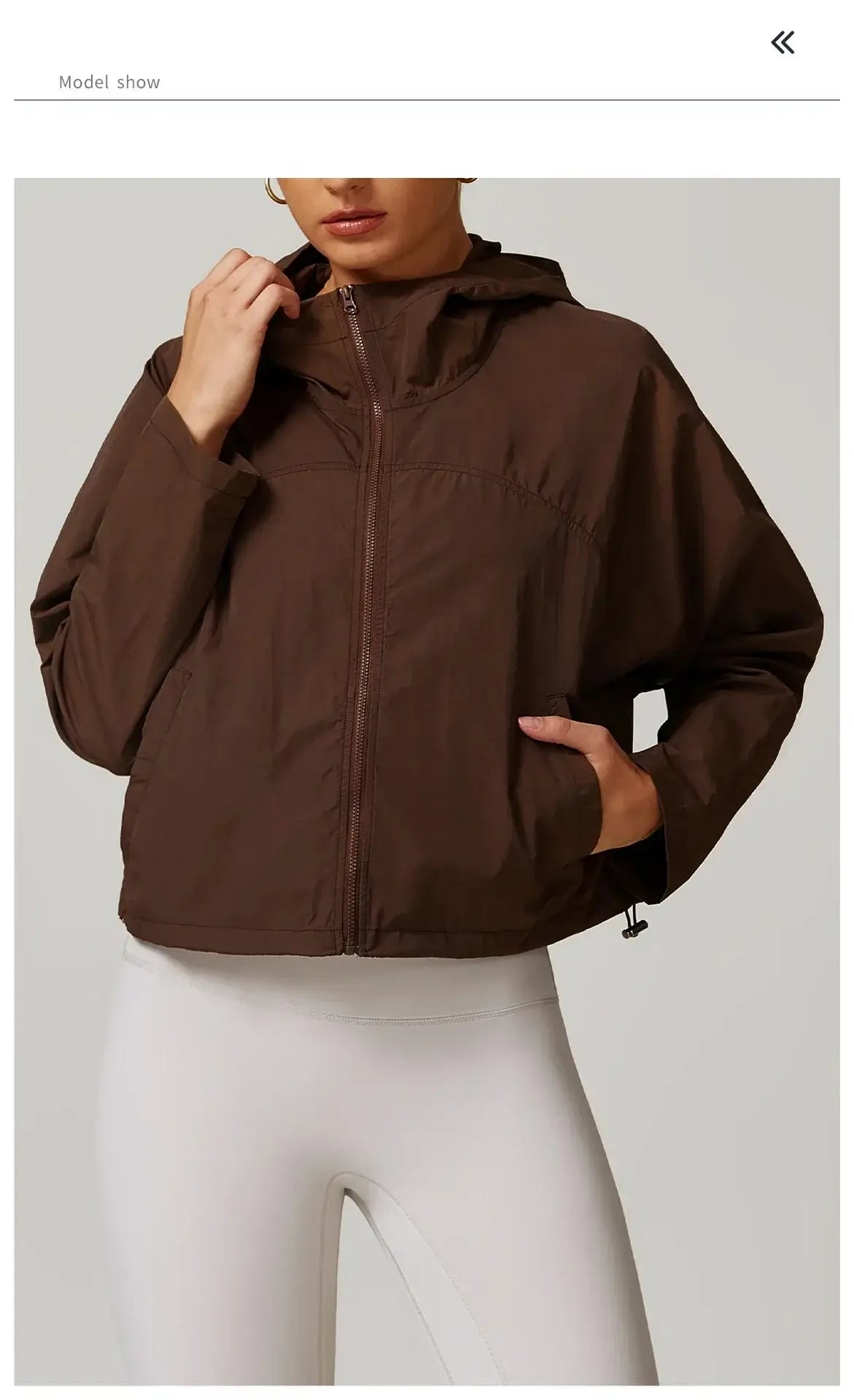 Women Windproof Quick Dry Yoga Jacket