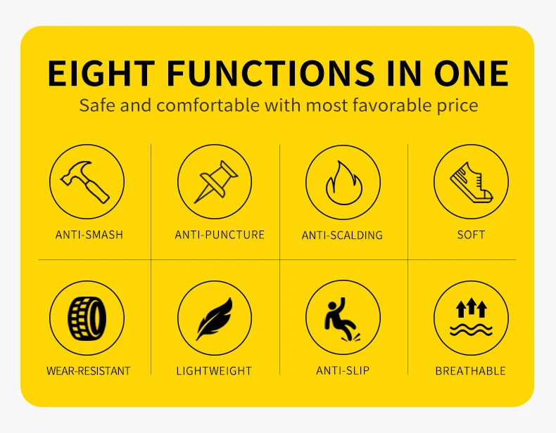 Men Steel Toe Indestructible Work Sneakers