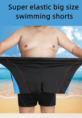 Men's Elastic Plus Size Swim Trunks