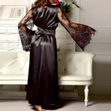 Women Ice Silk Pajama Nightdress Sexy Sleepwear 2025