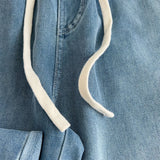 Women Silk Washed Wide Leg Jeans