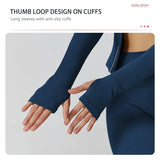 Women Slim Fit Long Sleeve Running Jacket