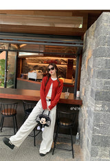 Women's Long Sleeve Knit Cardigan