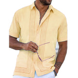 Men Pink Hawaiian Shirt