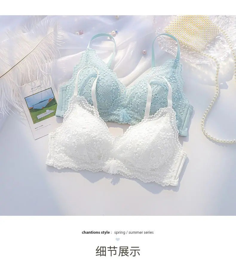 Women Vintage Lift Bra Set