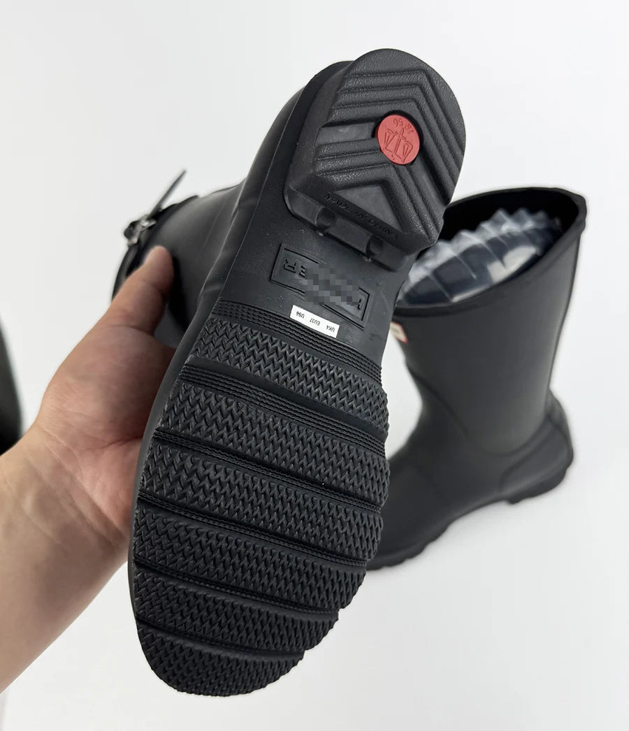 Women Mid Calf Boots Embroidered Leather