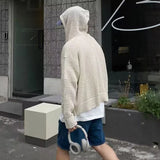 Men Lightweight Hooded Knit Sweater