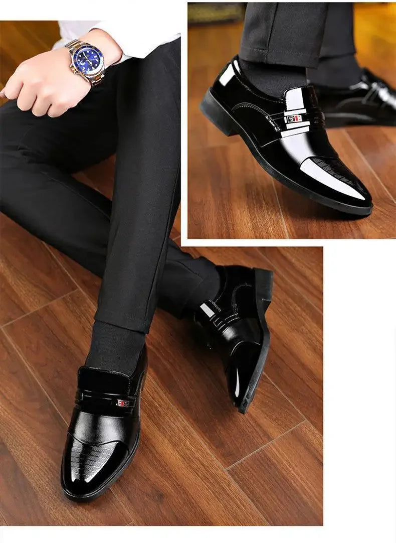 Men’s Minimalist Leather Work Flats