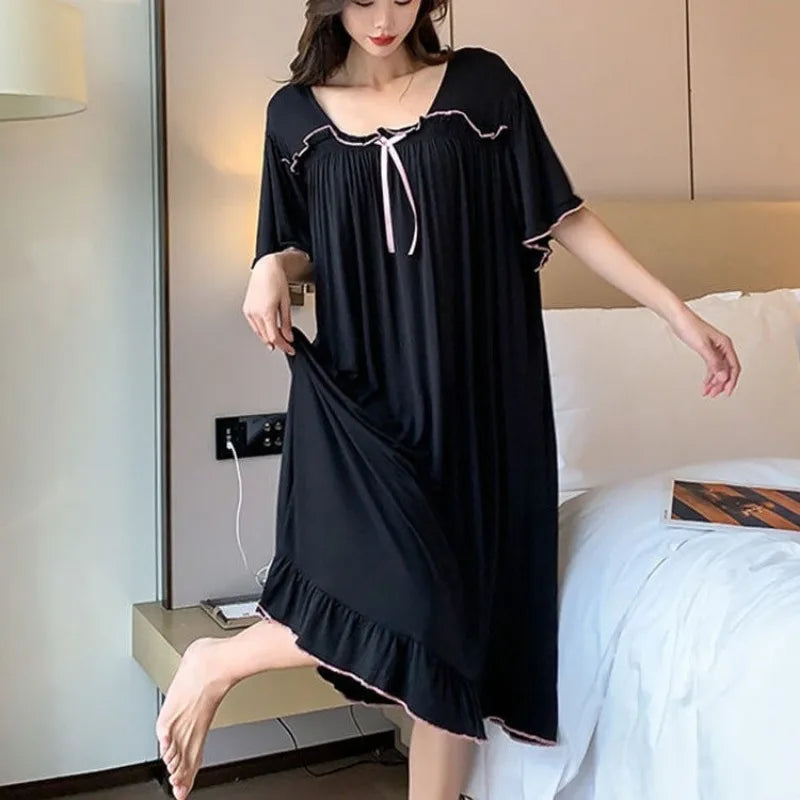 Women Extra Large Loose Sleep Dress