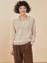 Women's 100% Cashmere Hooded Sweater