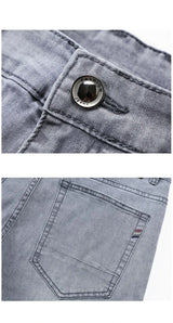 Men Grey Stretch Jeans