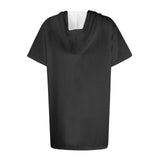 Women Oversized Short Sleeve Hoodie