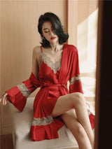 Women Ice Silk Nighty Pajamas