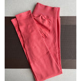 Women Seamless Ribbed Scrunch Yoga Leggings