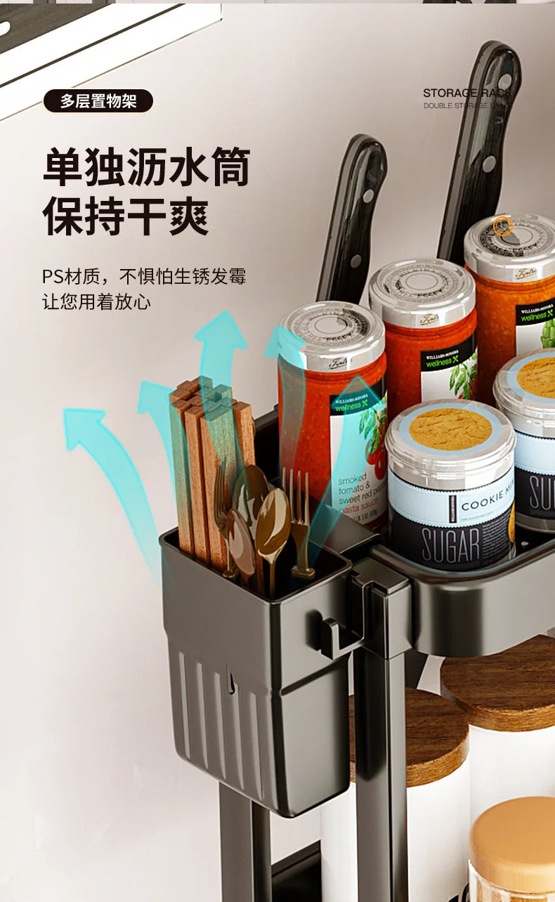 Multi-Purpose Kitchen Spice Organizer Rack