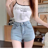 BowPop™ – Summer Hot Girl Denim Shorts (Hip Wrap, High Waist Fit)