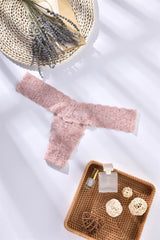 Women Rhinestone Thong Panties