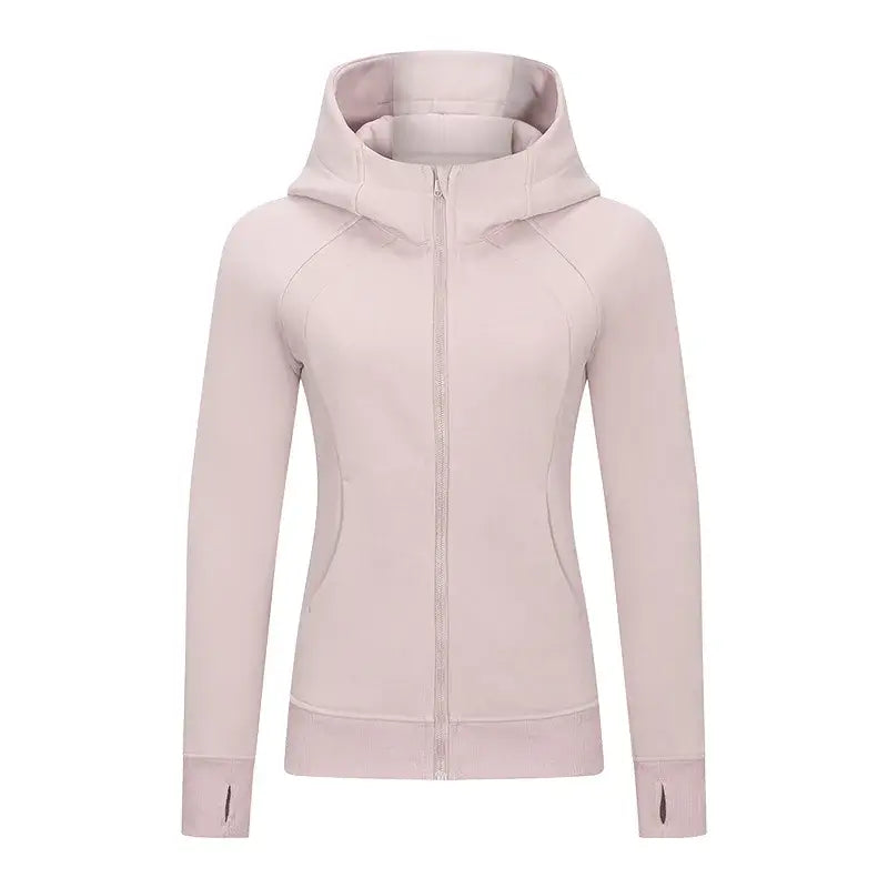 Women Thick Warm Hooded Sports Jacket