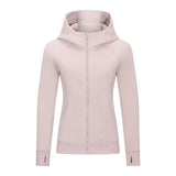 Women Thick Warm Hooded Sports Jacket
