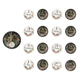 12-piece newborn monthly milestone cards set with floral designs for photography and baby gifts.