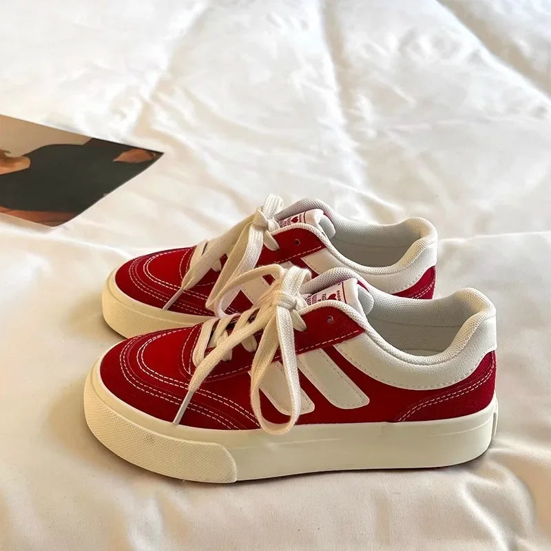 Women Canvas Shoes Platform Walking Shoes