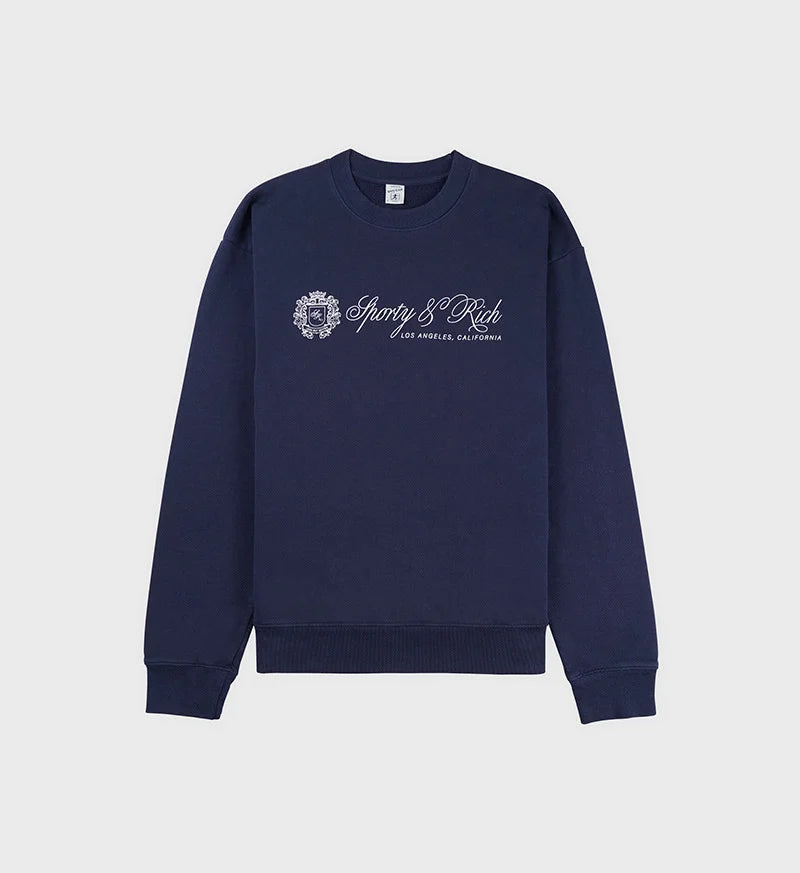 Navy Blue Crew Sweatshirt