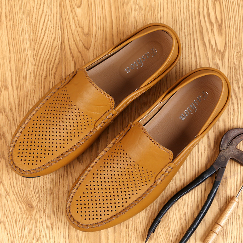 Men Italian Style Leather Moccasins