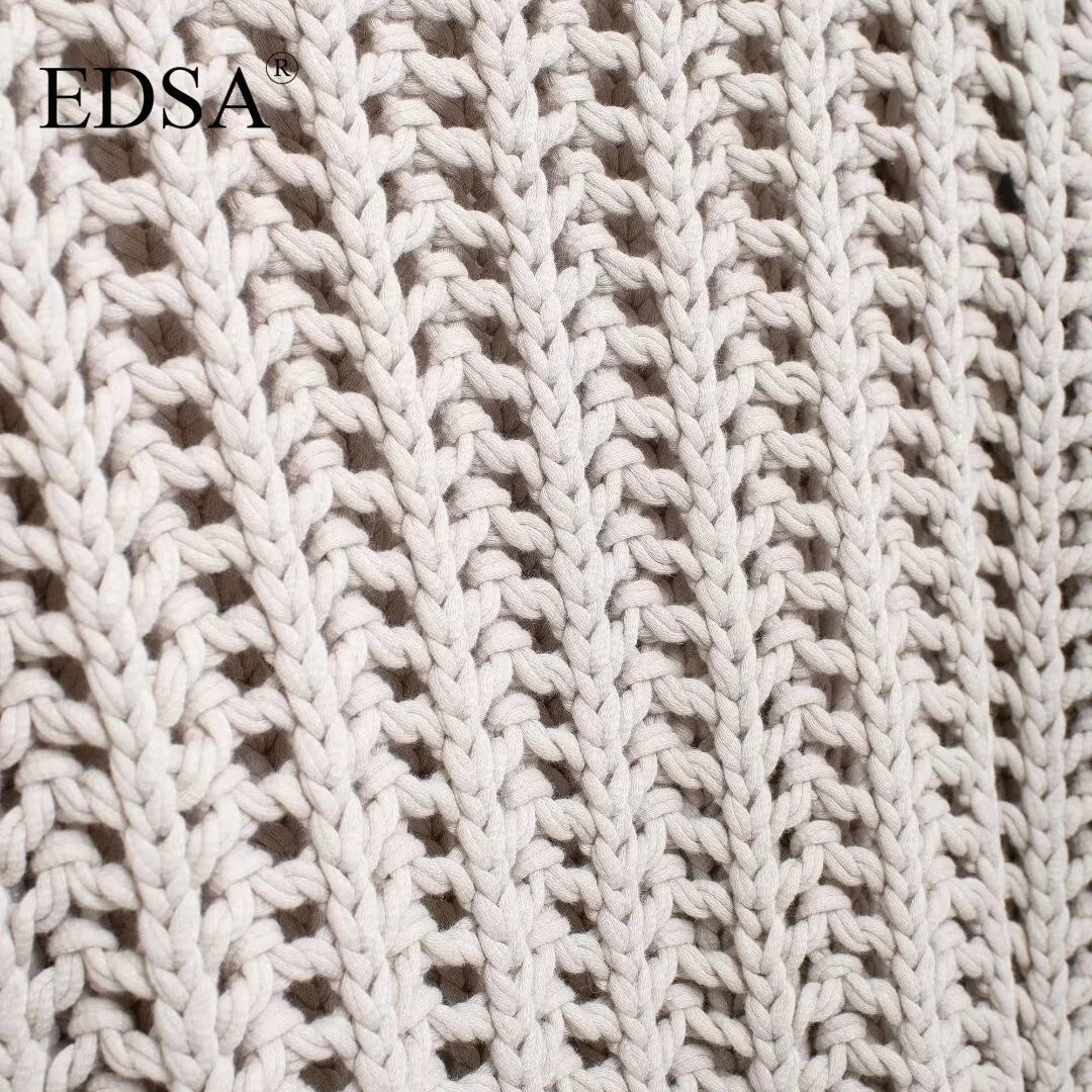 Women's Chunky Knit Cropped Sweater