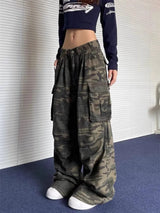 Women Camouflage Cargo Capri Shorts