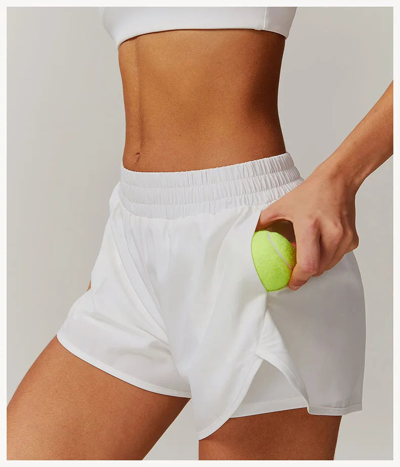 Women's Pocket Quick-Dry Yoga Shorts