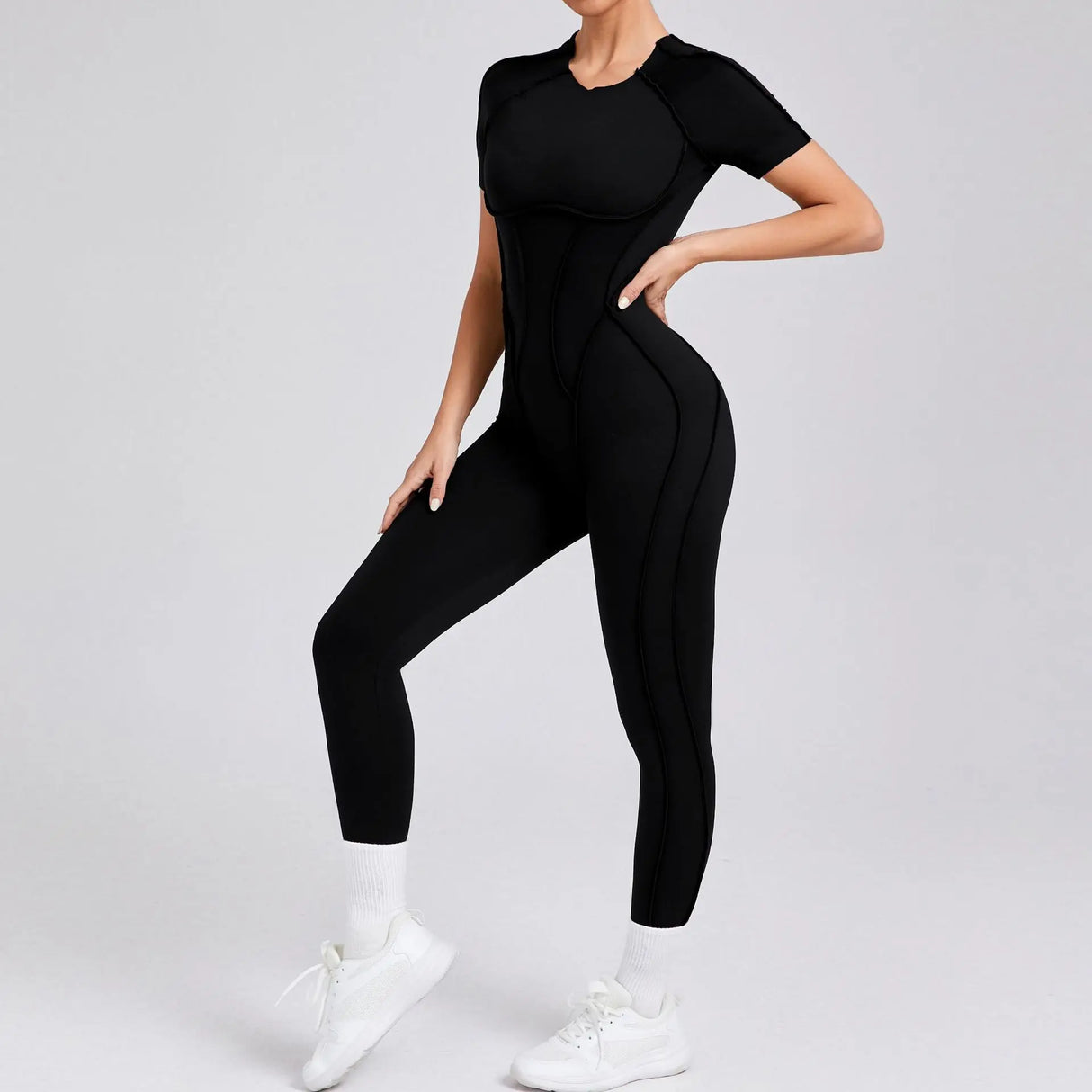 Women Backless Yoga Jumpsuit