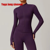Seamless Women's Long Sleeve Yoga Jacket – Windproof Running Sports Top