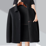 Men Slim Fit Wool Coat Business Jacket