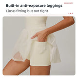 Women Mesh Breathable Tennis Skirt