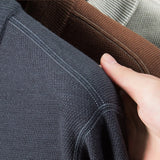 Men Half Zip Velvet Knit Sweater