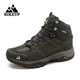 HIKEUP Men High Top Outdoor Hiking Boots