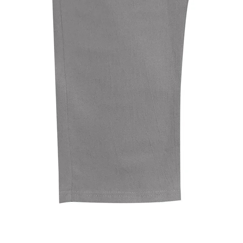 Men Cotton Linen Straight Pants