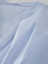 Women Pleated Office Relaxed Fit Blouse