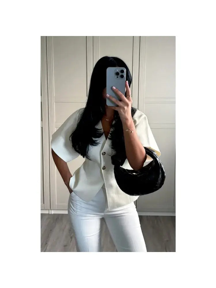 Women Solid Knit Button Waistcoat