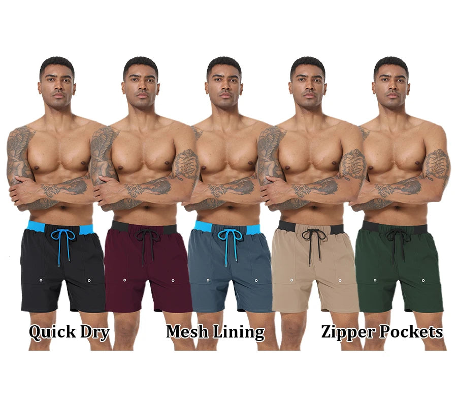 Men Quick Dry Swim Shorts