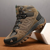 HIKEUP Men High Top Outdoor Hiking Boots