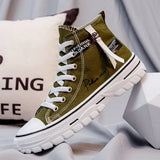 Men’s Breathable Platform Canvas Sneakers