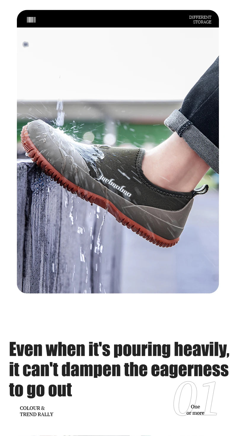 Men Lightweight Rain Boots