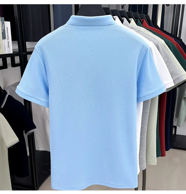 Men Cotton Embroidered Polo Shirt