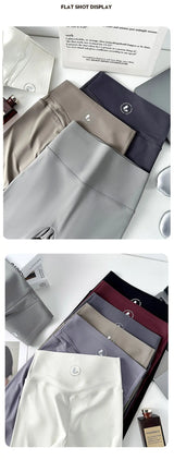 Women High Waist Push Up Sharkskin Leggings