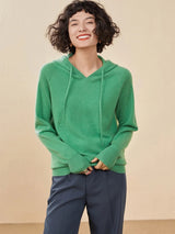 Women's 100% Cashmere Hooded Sweater