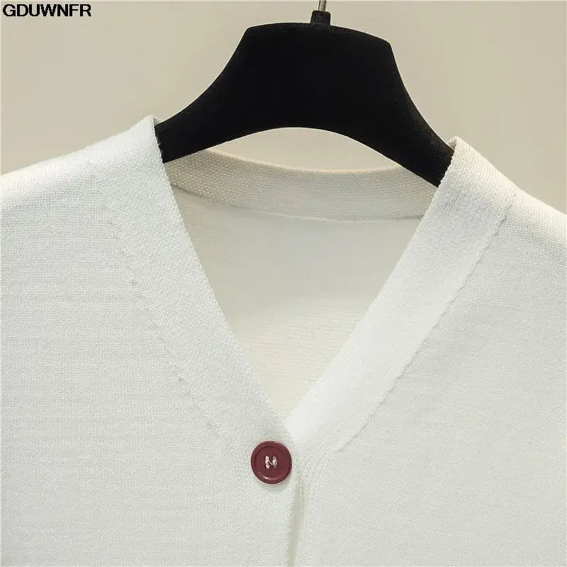 Women's Short Sleeve Crop Knit Sweater